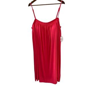 Soma NEW Soft Jersey Flowy Short Dress In Sweet Azalea Size XXL